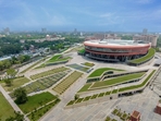 The redeveloped ITPO complex in Pragati Maidan, New Delhi, The redeveloped ITPO complex in Pragati Maidan, New Delhi,