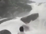 Karnataka man washes away at Arasinagundi falls while making Instagram reels. Video (Screengrab from Twitter video) Karnataka man washes away at Arasinagundi falls while making Instagram reels. Video (Screengrab from Twitter video)