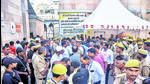 An ASI team arrives at the Gyanvapi Mosque complex to conduct a ‘scientific survey’, in Varanasi on Monday. (PTI) An ASI team arrives at the Gyanvapi Mosque complex to conduct a ‘scientific survey’, in Varanasi on Monday. (PTI)