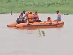 The timely response from the rescue team and local administration ensured the safe rescue of the stranded man in Devwadi village in Kolhapur. The timely response from the rescue team and local administration ensured the safe rescue of the stranded man in Devwadi village in Kolhapur.