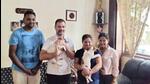 Rahul Gandhi with a pair of Jack Russell Terrier in Goa (HT Photo/Sourced) Rahul Gandhi with a pair of Jack Russell Terrier in Goa (HT Photo/Sourced)