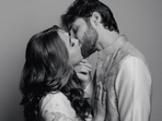 Aaliyah Kashyap with Shane Gregoire at their engagement party in Mumbai on Thursday. Aaliyah Kashyap with Shane Gregoire at their engagement party in Mumbai on Thursday.
