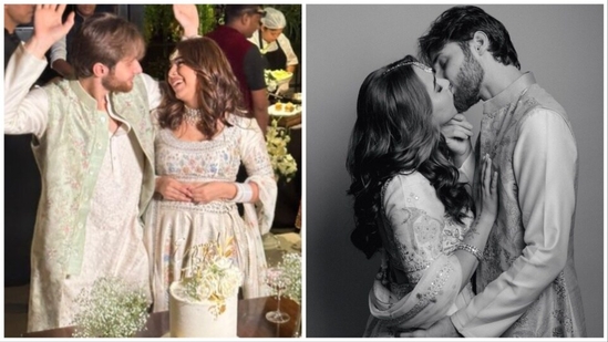 Aaliyah Kashyap with Shane Gregoire at their engagement party in Mumbai on Thursday. Aaliyah Kashyap with Shane Gregoire at their engagement party in Mumbai on Thursday.
