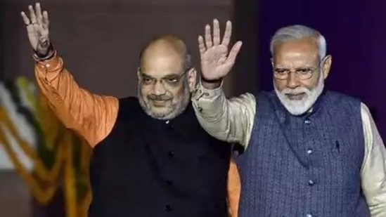 Prime Minister Narendra Modi and Home Minister Amit Shah. Prime Minister Narendra Modi and Home Minister Amit Shah.