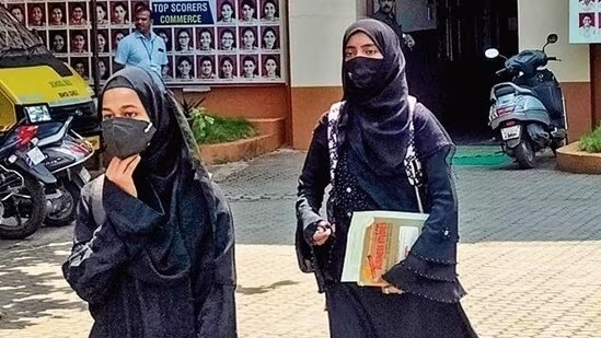 In a rerun of the Karnataka Hijab controversy, the incident occured after an argument broke out among the Hindu and Muslim students of the Koroimura Higher Secondary School over Muslim girls wearing a hijab. (File) In a rerun of the Karnataka Hijab controversy, the incident occured after an argument broke out among the Hindu and Muslim students of the Koroimura Higher Secondary School over Muslim girls wearing a hijab. (File)