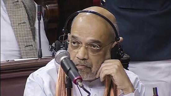 While the proposed amendment was defeated by the voice vote, Union home minister Amit Shah took exception to it and urged deputy chairman Harivansh to constitute a probe (PTI) While the proposed amendment was defeated by the voice vote, Union home minister Amit Shah took exception to it and urged deputy chairman Harivansh to constitute a probe (PTI)