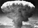 In this August 9, 1945 file photo, a mushroom cloud rises moments after the atomic bomb was dropped on Nagasaki, southern Japan. (AP File Photo) In this August 9, 1945 file photo, a mushroom cloud rises moments after the atomic bomb was dropped on Nagasaki, southern Japan. (AP File Photo)