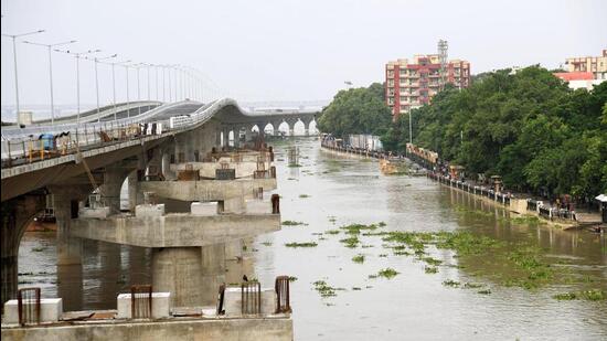 A flooded area in Patna on Wednesday. (Santosh Kumar) A flooded area in Patna on Wednesday. (Santosh Kumar)