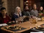 From left: Sauriyan Sapkota as Prospero Usher, Kate Siegel as Camille L'Espanaye, Rahul Kohli as Napoleon Usher, Matt Biedel as Bill-T Wilson, Samantha Sloyan as Tamerlane Usher, and Mark Hamill as Arthur Pym in 'Fall of the House of Usher.' EIKE SCHROTER/NETFLIX
From left: Sauriyan Sapkota as Prospero Usher, Kate Siegel as Camille L'Espanaye, Rahul Kohli as Napoleon Usher, Matt Biedel as Bill-T Wilson, Samantha Sloyan as Tamerlane Usher, and Mark Hamill as Arthur Pym in 'Fall of the House of Usher.' EIKE SCHROTER/NETFLIX