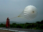 ISRO conducted Drogue parachute deployment tests for Gaganyaan mission.(ISRO) ISRO conducted Drogue parachute deployment tests for Gaganyaan mission.(ISRO)
