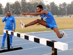 File photo of Avinash Sable during his training session at NIS Patiala.(Bharat Bhushan / HT Photo) File photo of Avinash Sable during his training session at NIS Patiala.(Bharat Bhushan / HT Photo)