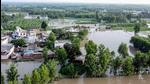 An aerial view of a flooded village in Ropar district on Wednesday after floodgates at Bhakra Dam were opened two days ago. (ANI Photo) An aerial view of a flooded village in Ropar district on Wednesday after floodgates at Bhakra Dam were opened two days ago. (ANI Photo)