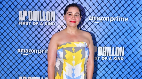 Maanvi Gagroo was spotted at the screening of AP Dhillon: First of a Kind. She was last seen in the film Shubh Mangal Zyada Saavdhan and the third season of Tripling. 