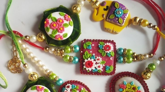 Clay Rakhi(Pinterest) Clay Rakhi(Pinterest)