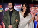 Ayushmann Khurrana graced the Dream Girl 2 screening with his own dream girl, wife Tahira Kashyap. Sharing a glimpse of them together from the evening, Tahira wrote on her Instagram Stories for Ayushmann, Ayushmann Khurrana graced the Dream Girl 2 screening with his own dream girl, wife Tahira Kashyap. Sharing a glimpse of them together from the evening, Tahira wrote on her Instagram Stories for Ayushmann,