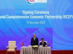 The RCEP is the world's largest trade bloc backed by China and groups 15 Asia-Pacific economies, including Australia, Japan, New Zealand and 10 member-states of the Association of Southeast Asian Nations (ASEAN). (File) The RCEP is the world's largest trade bloc backed by China and groups 15 Asia-Pacific economies, including Australia, Japan, New Zealand and 10 member-states of the Association of Southeast Asian Nations (ASEAN). (File)