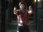 Dulquer Salmaan in a still from King Of Kotha. Dulquer Salmaan in a still from King Of Kotha.