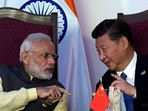 Indian Prime Minister Narendra Modi with Chinese President Xi Jinping Indian Prime Minister Narendra Modi with Chinese President Xi Jinping