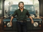 Actor Dulquer Salmaan in King of Kotha poster. Actor Dulquer Salmaan in King of Kotha poster.