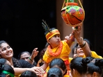 Krishna Janmashtami 2023: What is Dahi Handi? All about its significance and how it's celebrated(AFP) Krishna Janmashtami 2023: What is Dahi Handi? All about its significance and how it's celebrated(AFP)