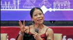 MC Mary Kom at an event in Lucknow on Saturday. (ANI PHOTO) MC Mary Kom at an event in Lucknow on Saturday. (ANI PHOTO)