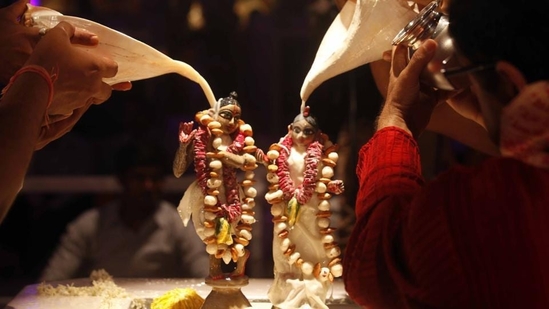 Krishna Janmashtami, celebrated as one of the grandest festivals globally, holds significance for the Hindu community worldwide. It commemorates the birth of Lord Krishna, regarded as an avatar of Lord Vishnu. This year, the festival is set to be observed on Wednesday, September 6, with the traditional dahi handi celebration scheduled for Thursday, September 7. (File Photo)
