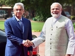 File photo of PM Narendra Modi with Mauritius Prime MInister Pravind Jagnauth.
File photo of PM Narendra Modi with Mauritius Prime MInister Pravind Jagnauth.