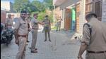 The police at the woman’s residence on Tuesday. The incident took place around 2.30pm in the Brij Vihar colony in Chhapraula village under Badalpur police station limits. (HT Photo) The police at the woman’s residence on Tuesday. The incident took place around 2.30pm in the Brij Vihar colony in Chhapraula village under Badalpur police station limits. (HT Photo)