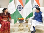 Piyush Goyal, minister of commerce & industry, consumer affairs, food & public distribution and textiles, Government of India and Doris Uzoka-Anite, minister of industry, trade and investment, Federal Republic of Nigeria. Piyush Goyal, minister of commerce & industry, consumer affairs, food & public distribution and textiles, Government of India and Doris Uzoka-Anite, minister of industry, trade and investment, Federal Republic of Nigeria.