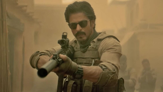 Shah Rukh Khan plays a cop in Jawan. Shah Rukh Khan plays a cop in Jawan.
