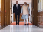 PM Modi with US President Joe Biden at LKM on Friday
PM Modi with US President Joe Biden at LKM on Friday