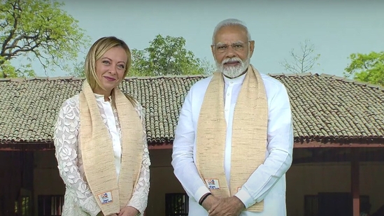 Prime Minister Narendra Modi with Italian counterpart Giorgia Meloni. Prime Minister Narendra Modi with Italian counterpart Giorgia Meloni.