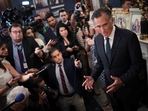WASHINGTON, DC - SEPTEMBER 13: Sen. Mitt Romney (R-UT) answers questions in his office after announcing he will not seek re-election on September 13, 2023 in Washington, DC. Romney Called for a WASHINGTON, DC - SEPTEMBER 13: Sen. Mitt Romney (R-UT) answers questions in his office after announcing he will not seek re-election on September 13, 2023 in Washington, DC. Romney Called for a