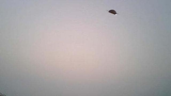The unidentified object spotted in India The unidentified object spotted in India