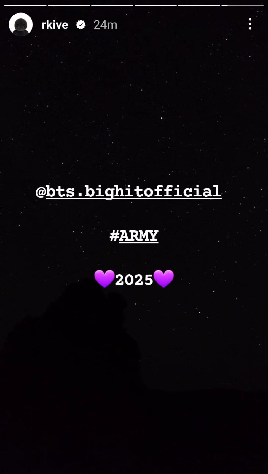 Instagram post about BTS' comeback in 2025. Instagram post about BTS' comeback in 2025.