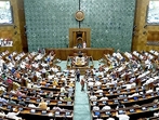 Members of Parliament while voting on clauses of the women's reservation bill on demand of an Opposition MP in Lok Sabha during the Special Session of Parliament in New Delhi on Wednesday. (ANI) Members of Parliament while voting on clauses of the women's reservation bill on demand of an Opposition MP in Lok Sabha during the Special Session of Parliament in New Delhi on Wednesday. (ANI)