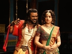 Raghava Lawrence and Kangana Ranaut in a still from Chandramukhi 2. Raghava Lawrence and Kangana Ranaut in a still from Chandramukhi 2.