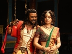 Raghava Lawrence and Kangana Ranaut in a still from Chandramukhi 2. Raghava Lawrence and Kangana Ranaut in a still from Chandramukhi 2.