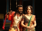 Raghava Lawrence and Kangana Ranaut in a still from Chandramukhi 2. Raghava Lawrence and Kangana Ranaut in a still from Chandramukhi 2.
