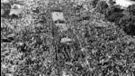 Gandhi’s funeral procession in February 1948. (Getty Images) Gandhi’s funeral procession in February 1948. (Getty Images)
