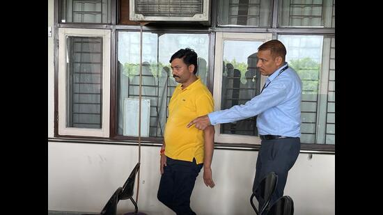 Among the chargesheeted duo is Manish Dubey (in picture), brother of BJP leader and former Chandigarh deputy mayor Anil Dubey; and Anil Kumar, alias Kuki, a scrap dealer. (HT Photo) Among the chargesheeted duo is Manish Dubey (in picture), brother of BJP leader and former Chandigarh deputy mayor Anil Dubey; and Anil Kumar, alias Kuki, a scrap dealer. (HT Photo)