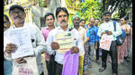 The verification process started on September 15 and will continue for three months. Sixty-three-year-old Shankar reached the city from Hyderabad at 7am on Thursday, and the journey cost him <span class='webrupee'>₹</span>700. “We’ve been standing in this queue since 8am. They’ve given out tokens for the day, and they’re saying they will not let us in. I don’t have any space to stay tonight,” he said (Satish Bate/ HT PHOTO) The verification process started on September 15 and will continue for three months. Sixty-three-year-old Shankar reached the city from Hyderabad at 7am on Thursday, and the journey cost him <span class='webrupee'>₹</span>700. “We’ve been standing in this queue since 8am. They’ve given out tokens for the day, and they’re saying they will not let us in. I don’t have any space to stay tonight,” he said (Satish Bate/ HT PHOTO)