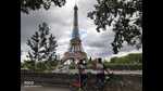 Prabhat Ranjan Prasad and Amrita Ranjan in Paris in August 2019. (HT) Prabhat Ranjan Prasad and Amrita Ranjan in Paris in August 2019. (HT)