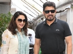 Madhuri Dixit was photographer outside a Bandra restaurant. The actor was joined by husband Dr Shriram Nene. Madhuri married Shriram in 1999. She relocated to the US and lived there for over a decade. The couple's elder son Arin was born in 2003, and their second child Ryan was born in 2005. Madhuri Dixit was photographer outside a Bandra restaurant. The actor was joined by husband Dr Shriram Nene. Madhuri married Shriram in 1999. She relocated to the US and lived there for over a decade. The couple's elder son Arin was born in 2003, and their second child Ryan was born in 2005.