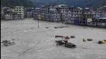 Cloudburst over Lhonak Lake triggered a flash flood in the Teesta river basin in Sikkim (File Photo) Cloudburst over Lhonak Lake triggered a flash flood in the Teesta river basin in Sikkim (File Photo)