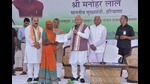 Haryana CM Manohar Lal Khattar at a Jan Samvad programme in Yamunanagar on Sunday. (HT Photo) Haryana CM Manohar Lal Khattar at a Jan Samvad programme in Yamunanagar on Sunday. (HT Photo)