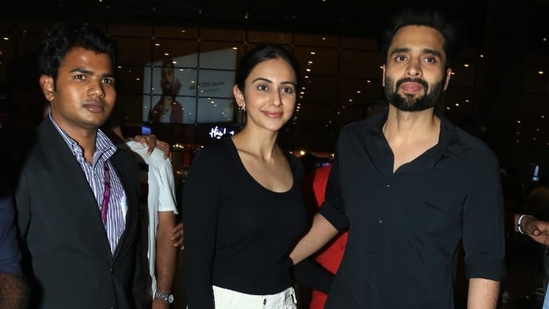 Rakul decked up in a pink and silver bodysuit for her dance performance in Doha. She had shared a candid video ahead of her stage performance and written on Instagram, "Feels before the show #entertainerno1 #dohaThankyouuuuu Doha for being sooo magical.. lots of love."