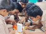 School Students at Poonamalle GHS in Thiruvallur District, TN, at a DEL Lab established by IIT Madras(Handout) School Students at Poonamalle GHS in Thiruvallur District, TN, at a DEL Lab established by IIT Madras(Handout)