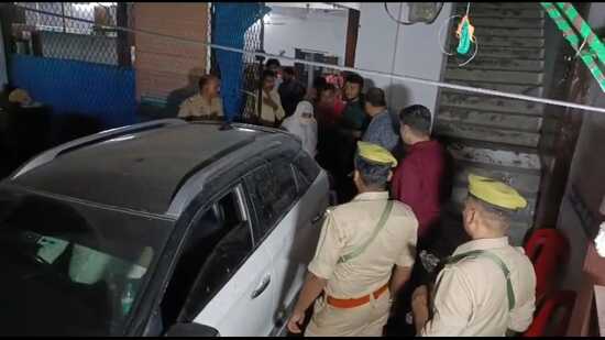 Atiq Ahmed’s sons being released from child protection home recently. (HT) Atiq Ahmed’s sons being released from child protection home recently. (HT)
