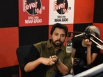 The actor at Fever FM studio in Lucknow The actor at Fever FM studio in Lucknow